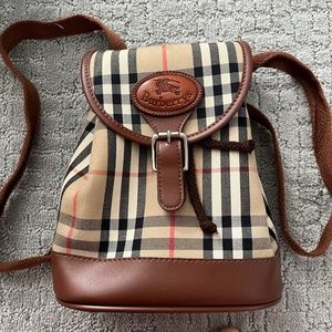 Vintage Burberry mini backpack